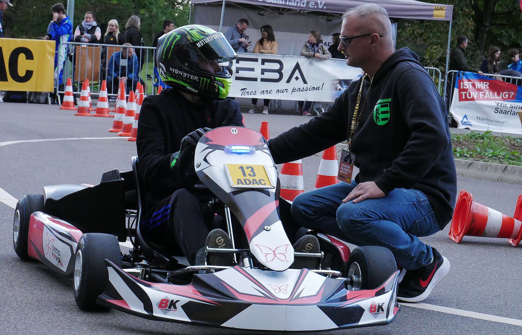 Kevin Zinth mit seinem Trainer Timo Marks